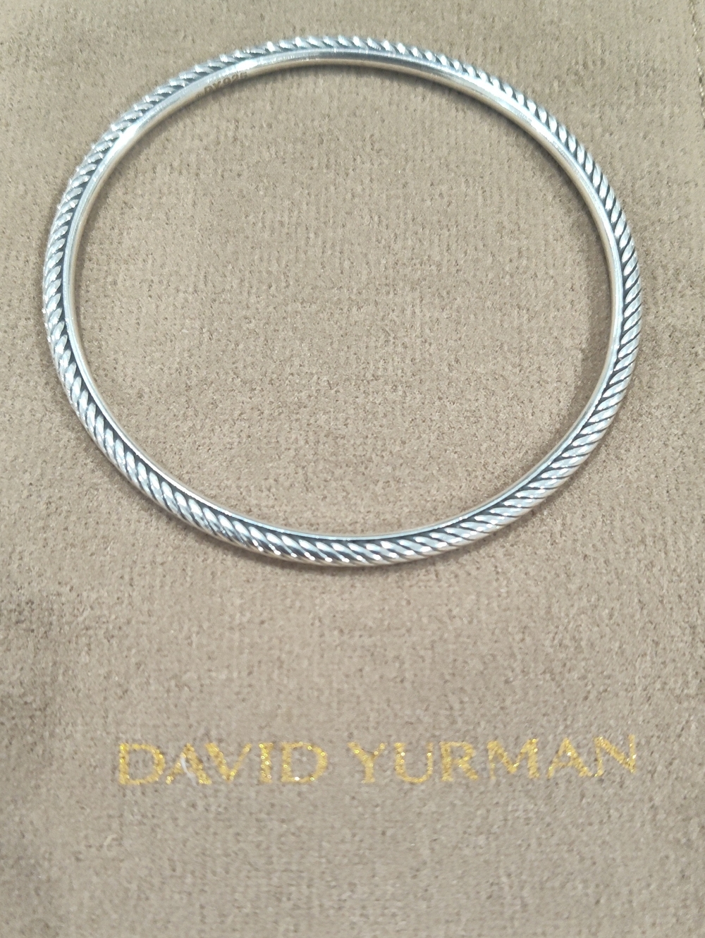David Yurman Cable Bangle Sterling Silver